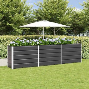 vidaXL Γλάστρα Ανθρακί 290 x 50 x 75 εκ Επικαλυμμένος Χάλυβας