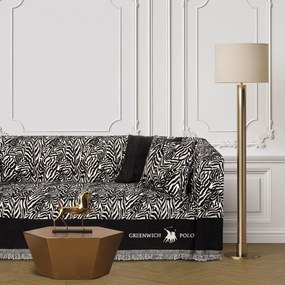 Ριχτάρι 3935 Taupe-Black Greenwich Polo Club Τριθέσιο 180x300cm Chenille