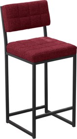 Bar Stool Retro - Burgundy Burgundy