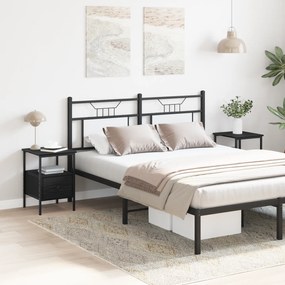 vidaXL Κομοδίνα 2 τμχ Μαύρη Βελανιδιά 34x36x50 εκ Επεξεργασμένο Ξύλο