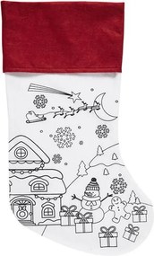 ΔΗΜΙΟΥΡΓΙΚΉ ΑΠΑΣΧΌΛΗΣΗ CHRISTMAS STOCKING TO COLOUR AND MARKERS EC0004