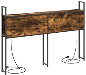 vidaXL Κεφαλάρι Αποθήκης Καπνιστή δρυς 160 cm Επεξεργασμένο ξύλο