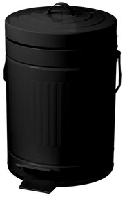 Καλάθι Απορριμμάτων 5lt-21x21x30εκ. Μεταλλικό Soft Close Μαύρο MRShome DS-9114S10