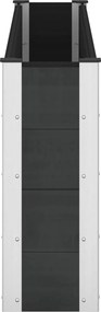 vidaXL Υπερυψωμένη Ζαρντινιέρα Μαύρο 200 x 30 x 72 εκ