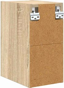 vidaXL Κρεμαστό ντουλάπι με αποθήκευση Δρύς Sonoma 20 x 29,5 x 40 εκ.
