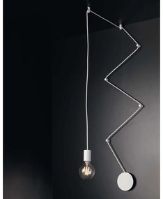 Φωτιστικό Οροφής Habitat I-HABITAT-PL1 BCO 1xE27 Φ12cm 500cm White Luce Ambiente Design Metal
