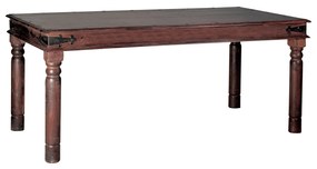 Τραπέζι OSTIA Ξύλο Καρυδί 80x80x76cm