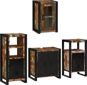 vidaXL Σετ Επίπλων Μπάνιου 4 τμχ. Πολύχρωμο 55 x 35 x 60 εκ.