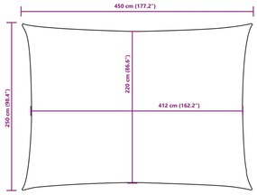 Πανί Σκίασης Ορθογώνιο Κρεμ 2,5 x 4,5 μ. από Ύφασμα Oxford - Κρεμ