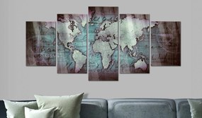 Πίνακας σε ακρυλικό γυαλί - Acrylic prints – Bronze map II - 100x50