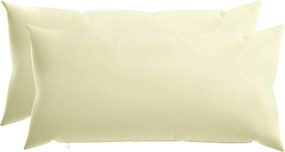 vidaXL Κάλυμμα Μαξιλαριού 2 pcs HEERLEN Κρεμ 40 x 80 cm Πολυεστέρας