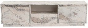 Έπιπλο Tηλεόρασης Vanguard 241NRD1313 160x29,5x42cm Marble Effect White