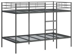 vidaXL Κουκέτα χωρίς στρώμα Μαύρο 100x200 cm Ατσάλι