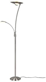 Φωτιστικό Δαπέδου Granby 424310207 29x180cm Dim Led 3400Lm 29W/650Lm 6,5W Nickel Trio Lighting