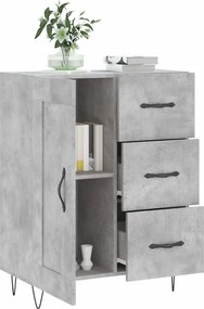 vidaXL Ντουλάπι Γκρι Σκυροδέματος 69,5x34x90 εκ. Επεξεργασμένο Ξύλο