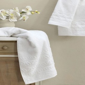 Πετσέτες Venue (Σετ 3τμχ) White Nima Towels Set 70x140cm 100% Βαμβάκι