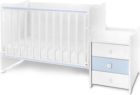 BED MAXI PLUS NEW 70/160 WHITE/BABY BLUE