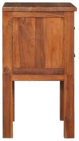 Κομοδίνο 40 x 35 x 60 εκ. από Μασίφ Ξύλο Teak - Καφέ