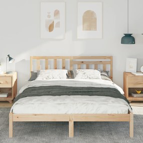 vidaXL Σκελετός Κρεβατιού Καφέ 160 x 200 cm Συμπαγές ξύλο πεύκου
