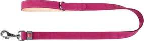 WAUDOG natural leather dog leash 25 mm wide, 122 cm long pink