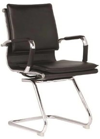 Πολυθρόνα Επισκέπτη BF3600V PU Μαύρο 55x63x92cm (Σετ 2 ΤΕΜ)