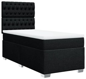 ΚΡΕΒΑΤΙ BOXSPRING ΜΕ ΣΤΡΩΜΑ ΜΑΥΡΟ 100 X 200 ΕΚ. ΥΦΑΣΜΑΤΙΝΟ 3290408