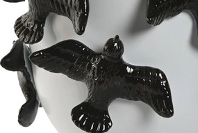 Βάζο Home ESPRIT Λευκό Μαύρο Πήλινα Σύγχρονη 29 X 29 X 21,5 cm