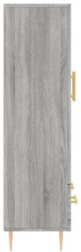 vidaXL Ντουλάπα Γκρι Sonoma 69,5 x 31 x 115 εκ. από Επεξεργασμένο Ξύλο