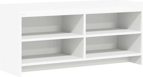 vidaXL Ντουλάπι TV 100 x 33 x 47 εκ Λευκό Επεξεργασμένο Ξύλο