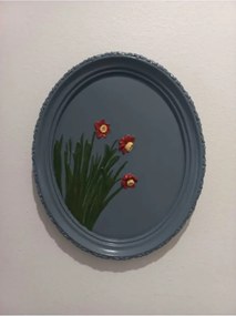 Stewehome οβάλ διακοσμητικό τοίχου από πέτρα 21x17 cm