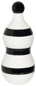 Διακοσμητικό Μπουκάλι Κεραμικό Lido FAS1508 10,4x24,4cm White-Black Zafferano Ceramic