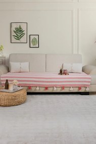 Stewehome Κάλυμμα καναπέ με πον και φούντες 115x201 cm