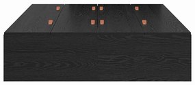 vidaXL Σκελετός Κρεβατιού Μαύρη δρυς 200 x 120 x 31.5 εκ.