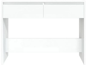 Τραπέζι Κονσόλα Λευκό 100 x 35 x 76,5 εκ. από Μοριοσανίδα - Λευκό