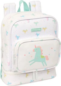 Σχολική Τσάντα Safta Unicornio Μπεζ 22 x 27 x 10 cm