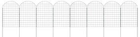 vidaXL Σετ φράχτη για λιμνούλες 8 pcs Πράσινο 50 x 80 cm Ατσάλι