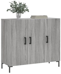vidaXL Ντουλάπι Γκρι Sonoma 90 x 34 x 80 εκ. από Επεξεργασμένο Ξύλο