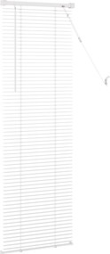 vidaXL Βενετσιάνικη Σκίαση Λευκός 150 x 40 εκ 25 mm PVC