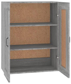 vidaXL Ντουλάπι Τοίχου Κρεμαστό Γκρι sonoma 69,5 x 32,5 x 90 εκ.