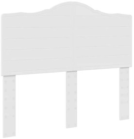 vidaXL Κεφαλάρι με κεφαλάρι Λευκό 120 cm Επεξεργασμένο ξύλο