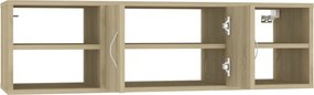 vidaXL Ράφι Τοίχου Sonoma Δρυς 102 x 30 x 29 εκ. Επεξ. Ξύλο
