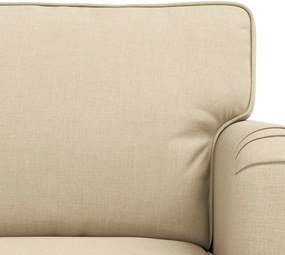 vidaXL Σετ Καναπέ 2 pcs Κρεμ 162 x 80 x 85 εκ ύφασμα
