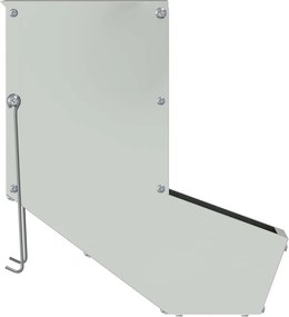 vidaXL Ταΐστρα Χαμστεριών Ασημί 12,5 x 26 x 28,5 εκ