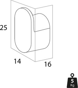 Tiger Cooper Σετ των 2 Άγκιστρο small Polished gold 800554