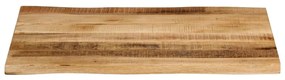 vidaXL Επιφάνεια Τραπεζιού 90x60x3,8 εκ. Live Edge Μασίφ Ξύλο Μάνγκο