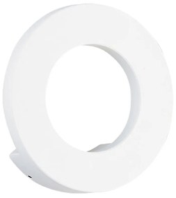 Φωτιστικό Τοίχου-Απλίκα Led Round Santorini 4158400 IP 54 White Viokef Aluminium