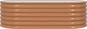 vidaXL Ανεβασμένο Κρεβάτι Καφέ 160 x 80 x 44 cm Ατσάλι