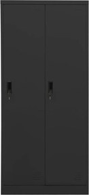 vidaXL Ντουλάπα Ανθρακί 80 x 50 x 180 εκ. Ατσάλινη