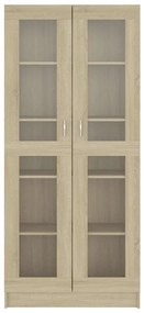 vidaXL Βιτρίνα Χρώμα Sonoma Δρυς 82,5 x 30,5 x 185,5 εκ. Επεξ. Ξύλο