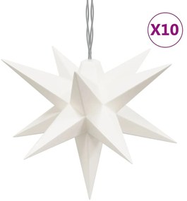 vidaXL Φωτιστικό Χριστουγεννιάτικο με 10 LED Λευκό 10 εκ.